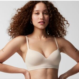 Soma Enbliss Wireless Bra 36DDD Pale Sand Comfy Lounge